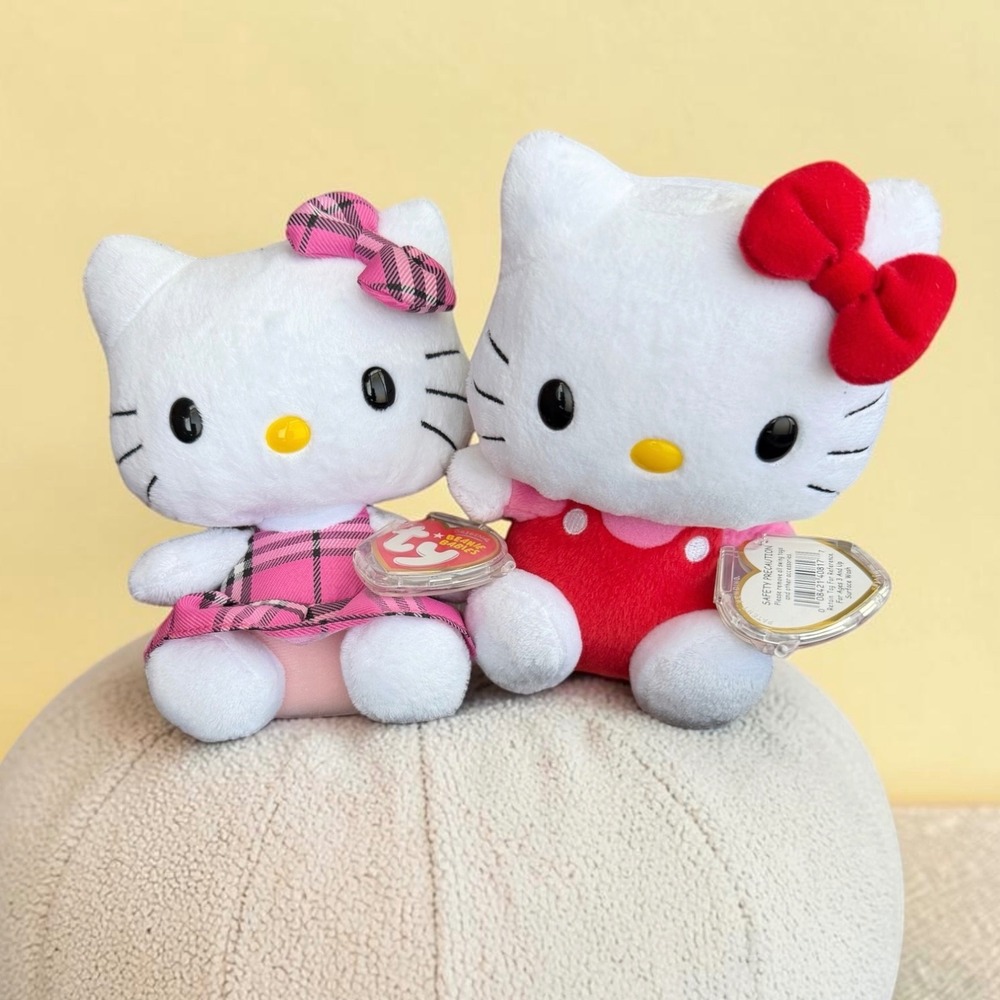 Beanie Babies Hello Kitty - Set of 2 - MWMT